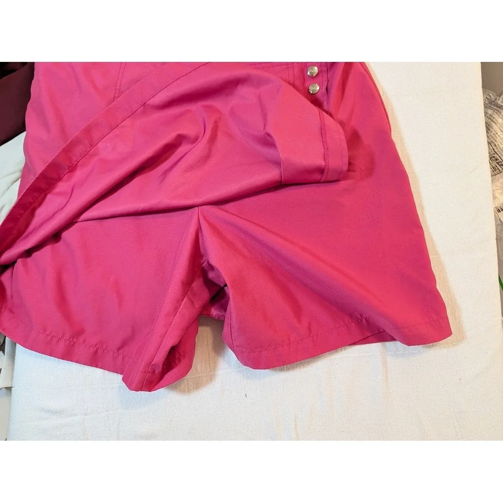 IZOD Golf Skort Womens 12 Hot Pink Pleated Front‎ Pockets Golfing